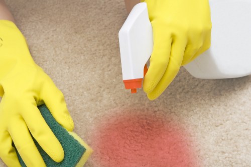 Professional office cleaning in Canary Wharf reception and workspace