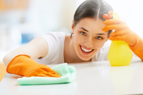 Professional office cleaning in a Canary Wharf business district
