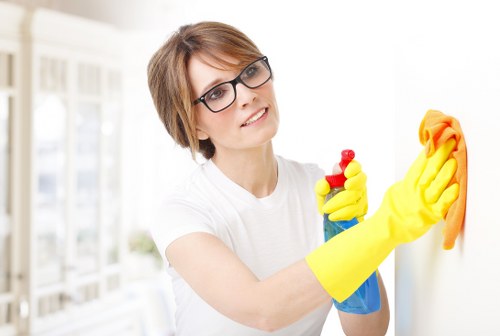 Carpet cleaning service for a modern Canary Wharf apartment interior