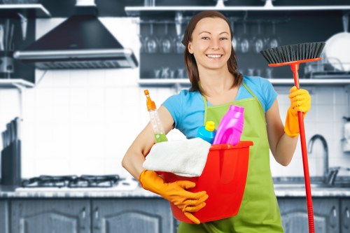 Deep oven cleaning for modern built-in appliances in Canary Wharf