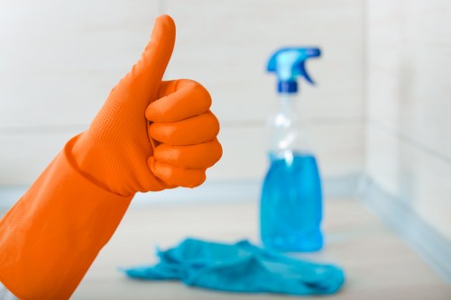 Detailed kitchen deep cleaning in a Canary Wharf property