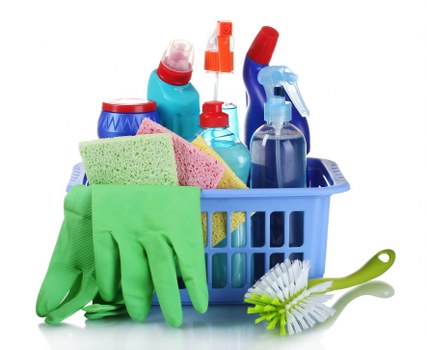 Local cleaner preparing a Canary Wharf office or shared workspace